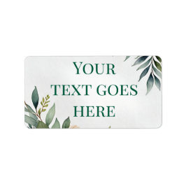 Blumenkranz-Abbildung Wasserfarben-benutzerdefinie Adressaufkleber