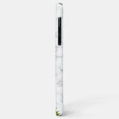 Blumenkranz Anfangsbuchstabe Monogramm Name Marmor Case-Mate iPhone Hülle (Hinten/Links)