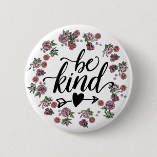 Blumenkranz - BE KIND Button