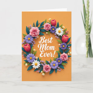 Blumenkranz Beste Mutter Aller Zeiten Karte