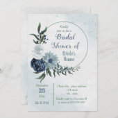 Blumenkranz Brautparty Einladung (Vorne/Hinten)