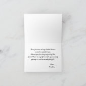 Blumenkranz Dankeschön Karte (Innenseite)