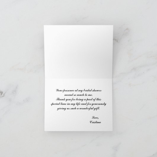 Blumenkranz Dankeschön Karte (Innenseite)