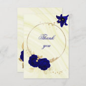 Blumenkranz Dankeskarte (Vorne/Hinten)