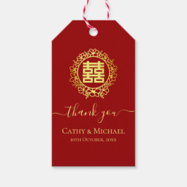 Blumenkranz dankt Ihnen für die Hochzeit in China Geschenkanhänger