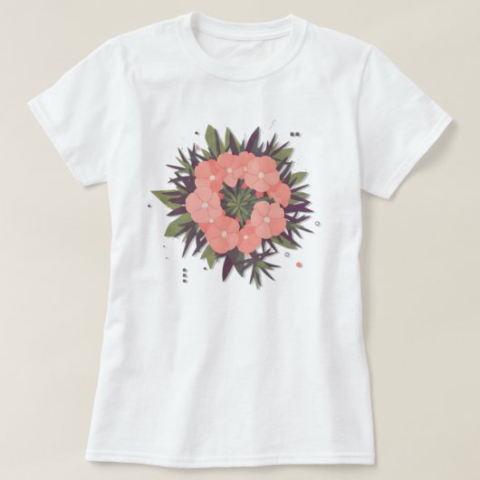 Blumenkranz der Harmonie T-Shirt (Design vorne)