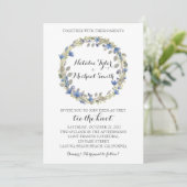 Blumenkranz Einladung (Stehend Vorderseite)