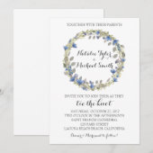 Blumenkranz Einladung (Vorne/Hinten)