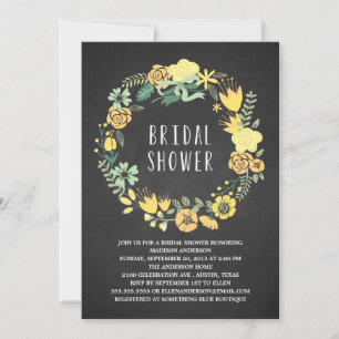 Blumenkranz  Einladung zur Brautdusche