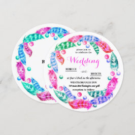 Blumenkranz, Eleganz lebhafter Farben i Einladung