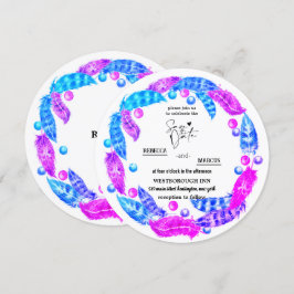 Blumenkranz, Eleganz lebhafter Farben i Einladung