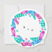 Blumenkranz, Eleganz lebhafter Farben i Einladung (Rückseite)