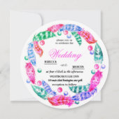 Blumenkranz, Eleganz lebhafter Farben i Einladung (Vorderseite)