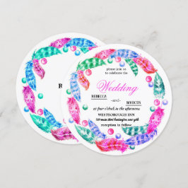 Blumenkranz, Eleganz lebhafter Farben i Einladung