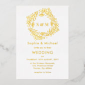 Blumenkranz Folieneinladung (Vorderseite)