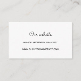 Blumenkranz Hochzeitskarte Begleitkarte