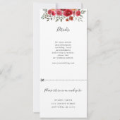 Blumenkranz im Wasser Einladung w uAwg (Rückseite)