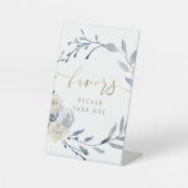 Blumenkranz in Aquarellfarben begünstigt Schild (Vorderseite)