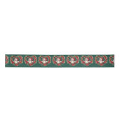 Blumenkranz in Herzform - Santa Claus Ribbon Satinband (Vorderseite)