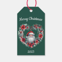 Blumenkranz in Herzform - Weihnachtsmann