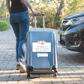 Blumenkranz | INDIVIDUELLE NAME Aufkleber (Koffer Insitu)