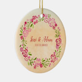 Blumenkranz Keramik Ornament (Rechts)