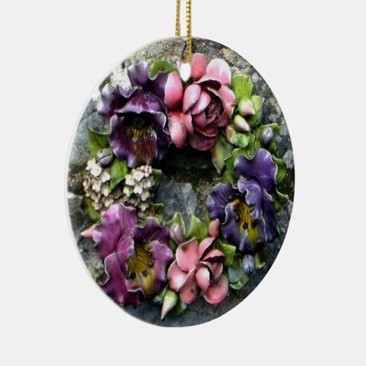 Blumenkranz Keramikornament (Rechts)