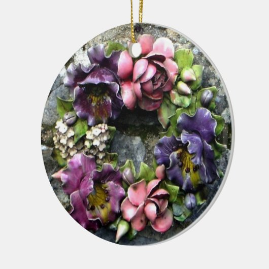 Blumenkranz Keramikornament (Links)