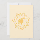 Blumenkranz Kinderdusche Einladung (Rückseite)