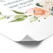 Blumenkranz Kinderdusche Poster (Ecke)