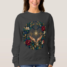 Blumenkranz Medizinisches Symbol Frauen Arzt Sweat