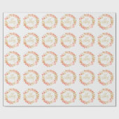 Blumenkranz mit diesem Ring Geschenkpapier (Flach)