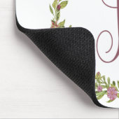 Blumenkranz Monogramm A Mousepad (Ecke)