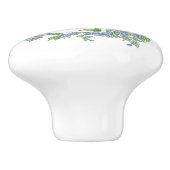 Blumenkranz-Monogramm Keramikknauf (Seitenansicht)