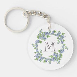 Blumenkranz-Monogramm Schlüsselanhänger