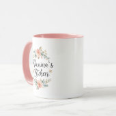 Blumenkranz Nonninas Küche Tasse (Vorderseite Links)