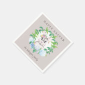 Blumenkranz Personalisiert Serviette (Ecke)