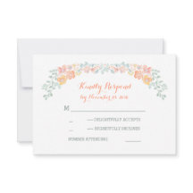 Blumenkranz RSVP-Karten