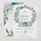 Blumenkranz Save The Date (Vorne/Hinten)