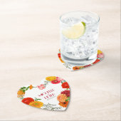 Blumenkranz - Save the Date Untersetzer (Vor Ort)