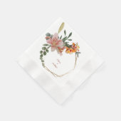 Blumenkranz Serviette (Ecke)