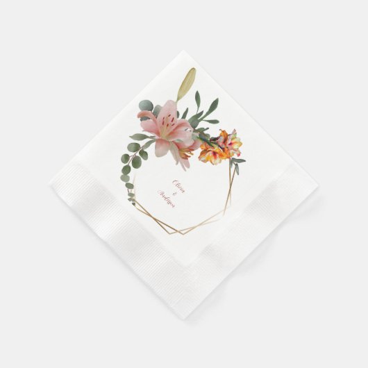 Blumenkranz Serviette (Ecke)