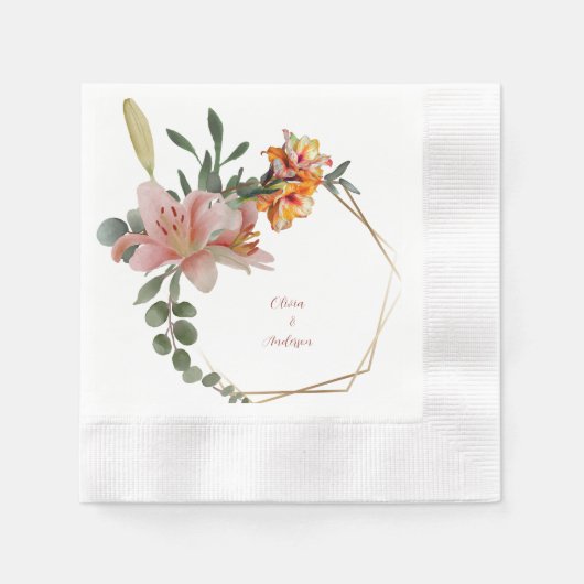 Blumenkranz Serviette (Vorderseite)