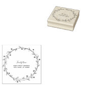 Blumenkranz-Stempel Gummistempel (Stempel)