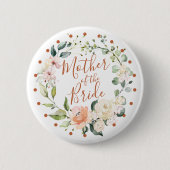 BlumenKranz, Tupfen Mutter der Braut Button (Vorderseite)