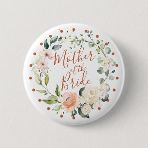 BlumenKranz, Tupfen Mutter der Braut Button