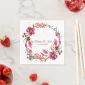 Blumenkranz über empfindliche Blume Serviette (Beispiel)