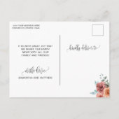 Blumenkranz, Verlobt Got, Verlobung Ankündigungspostkarte (Rückseite)