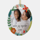 Blumenkranz | Vollständiges Foto | Feiertage Keramik Ornament (Rechts)