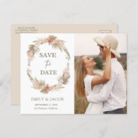 Blumenkranz von Boho Save the Date